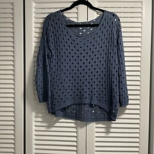 Knit Sweater with Cutout Design